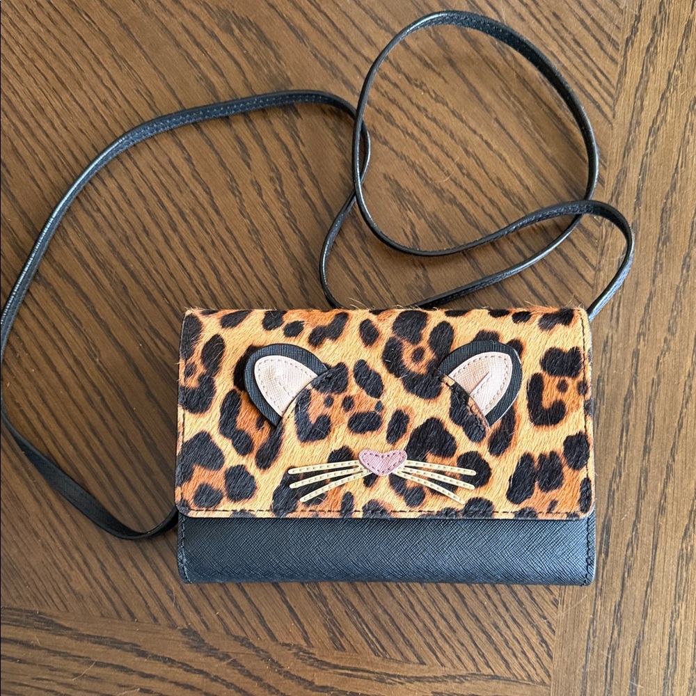Kate Spade Run Wild Leopard Print Crossbody Bag
